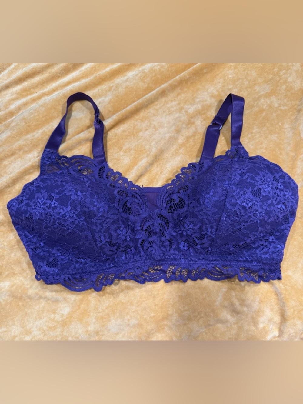 Bali Purple Lace Bralette - Deep Violet Lace